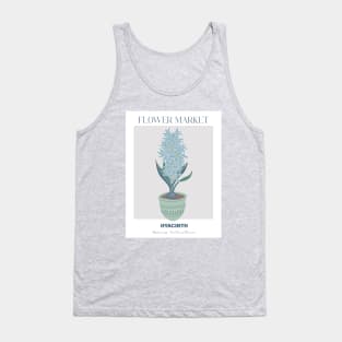 Botanical print with hyacinth Tank Top